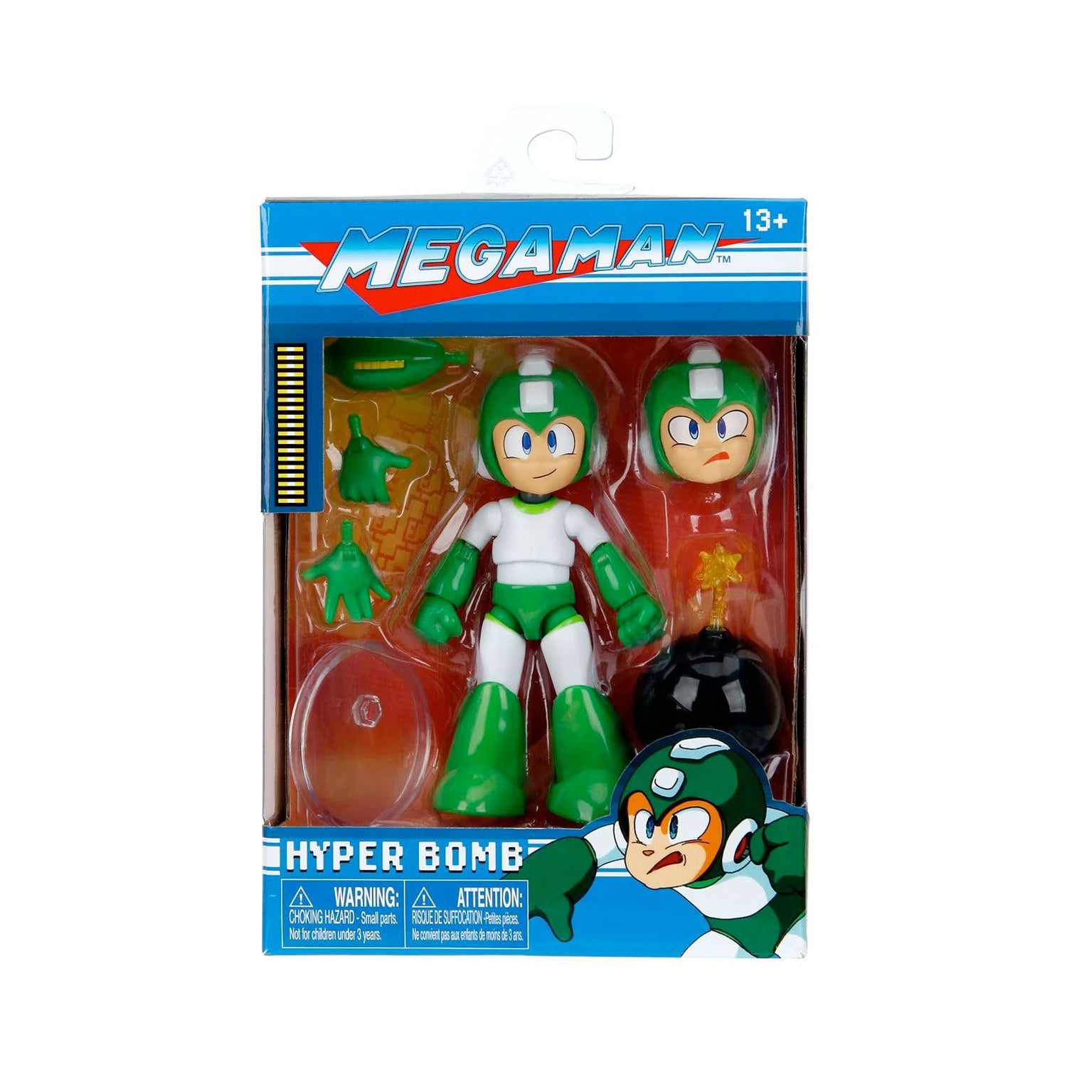 Mega Man Series 2 Hyper Bomb Mega Man 1:12 Scale Action Figure – Action ...