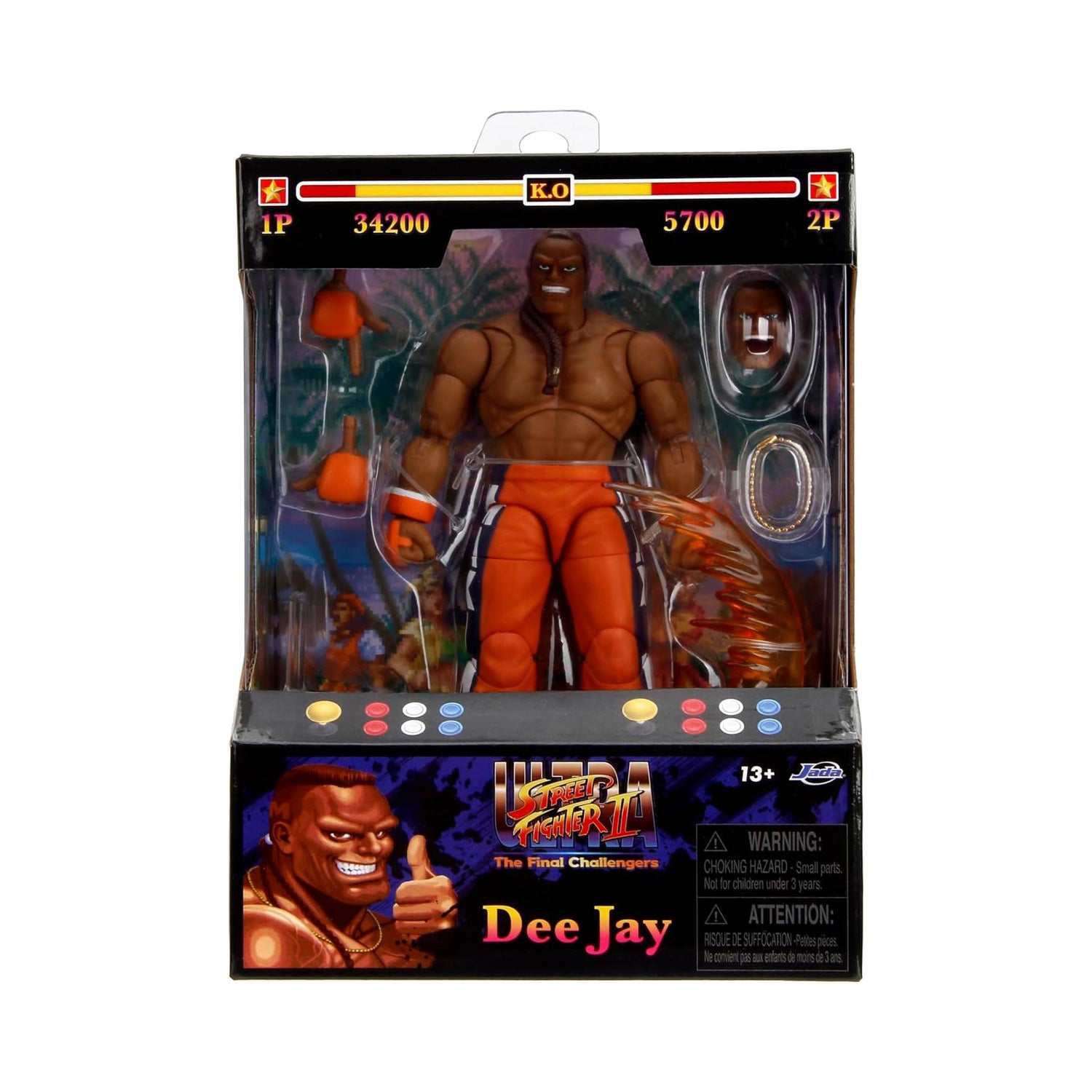 Jada Toys - DEE JAY 1/12 - Ultra Street Fighter II: The Final Challengers - Serie 3 Figurine Jada Toys - DEE JAY 1/12 - Ultra Street Fighter II: The Final Challengers - Serie 3 Figurine
