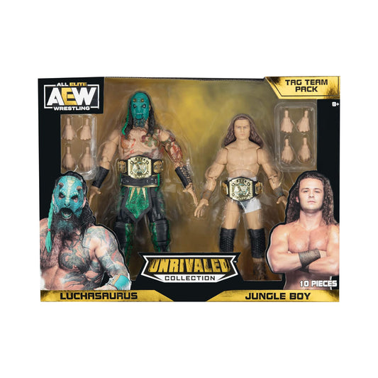 AEW Unrivaled Collection Jurassic Express Tag Team Exclusive 2-Pack (Luchasaurus & Jungle Boy)