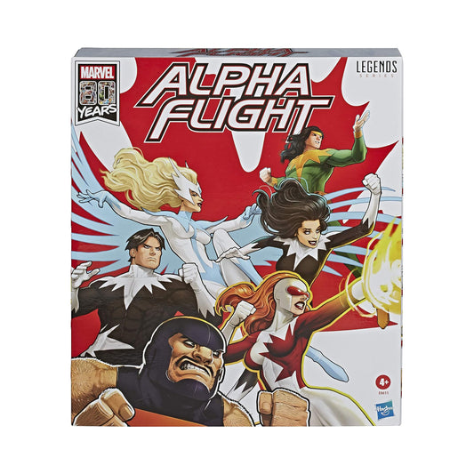 Marvel Legends Alpha Flight 6-Inch Scale Exclusive Action Figure 6-Pack (Snowbird, Shaman, Aurora, Vindicator, Puck, Northstar)