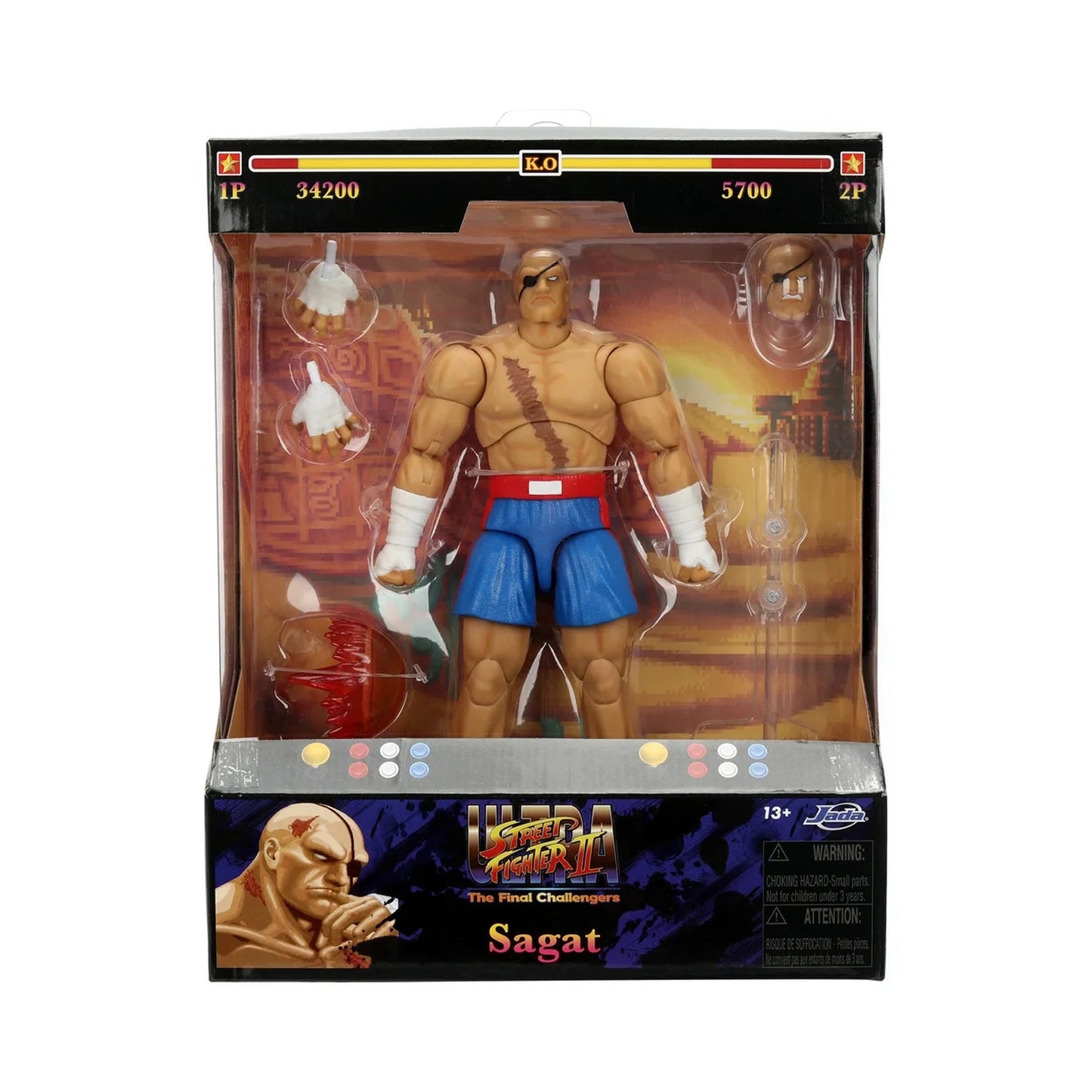 Ultra Street Fighter II Deluxe Sagat 6-Inch Action Figure