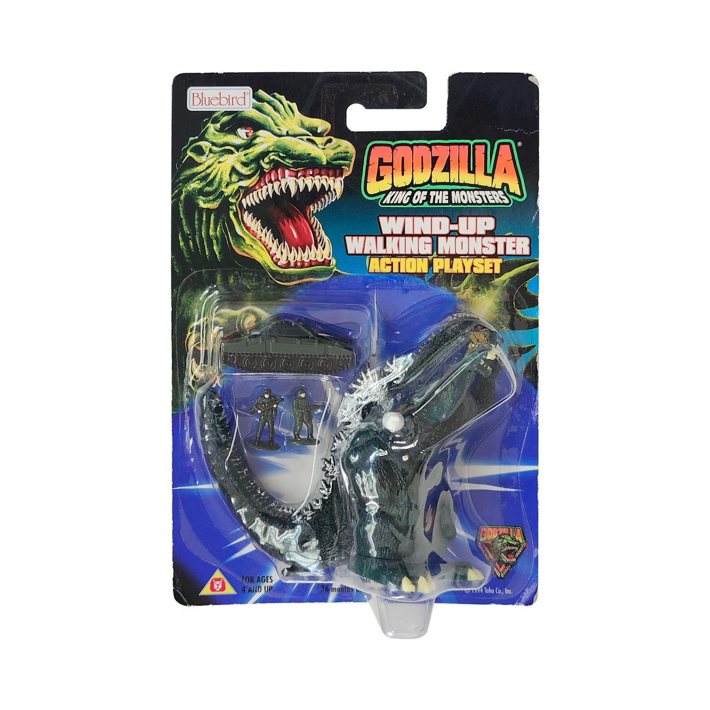 Bluebird Godzilla King of the Monsters Wind-Up Walking Monster Action Playset