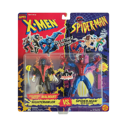 X-Men & Spider-Man Animated Series Collectors Edition Nightcrawler vs. Spider-Man (Web-Racer) Exclusive Action Figure 2-Pack