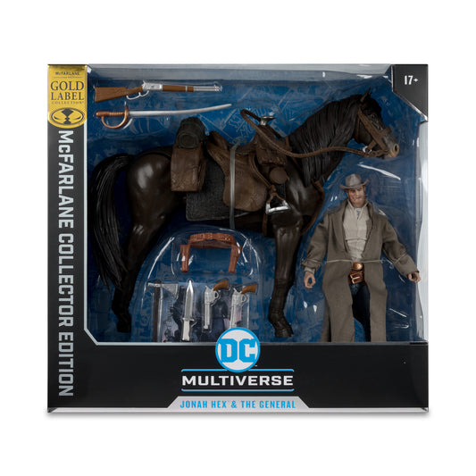 DC Multiverse Collector Edition Gold Label Jonah Hex & the General (All-Star Western) 7-Inch Scale Action Figure 2-Pack, Not Mint
