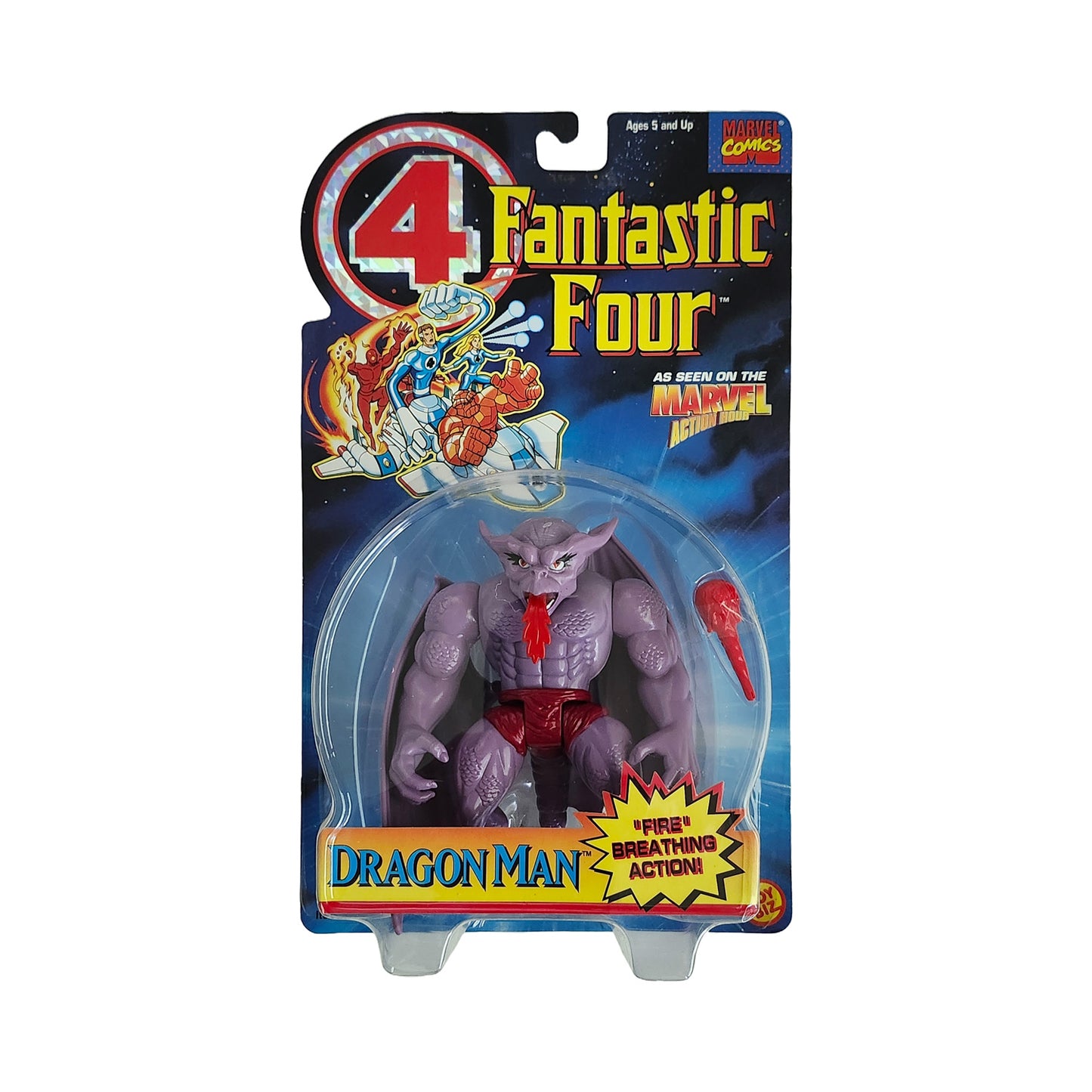 Fantastic Four Dragon Man with "Fire" Breathing Action 5-Inch Action Figure