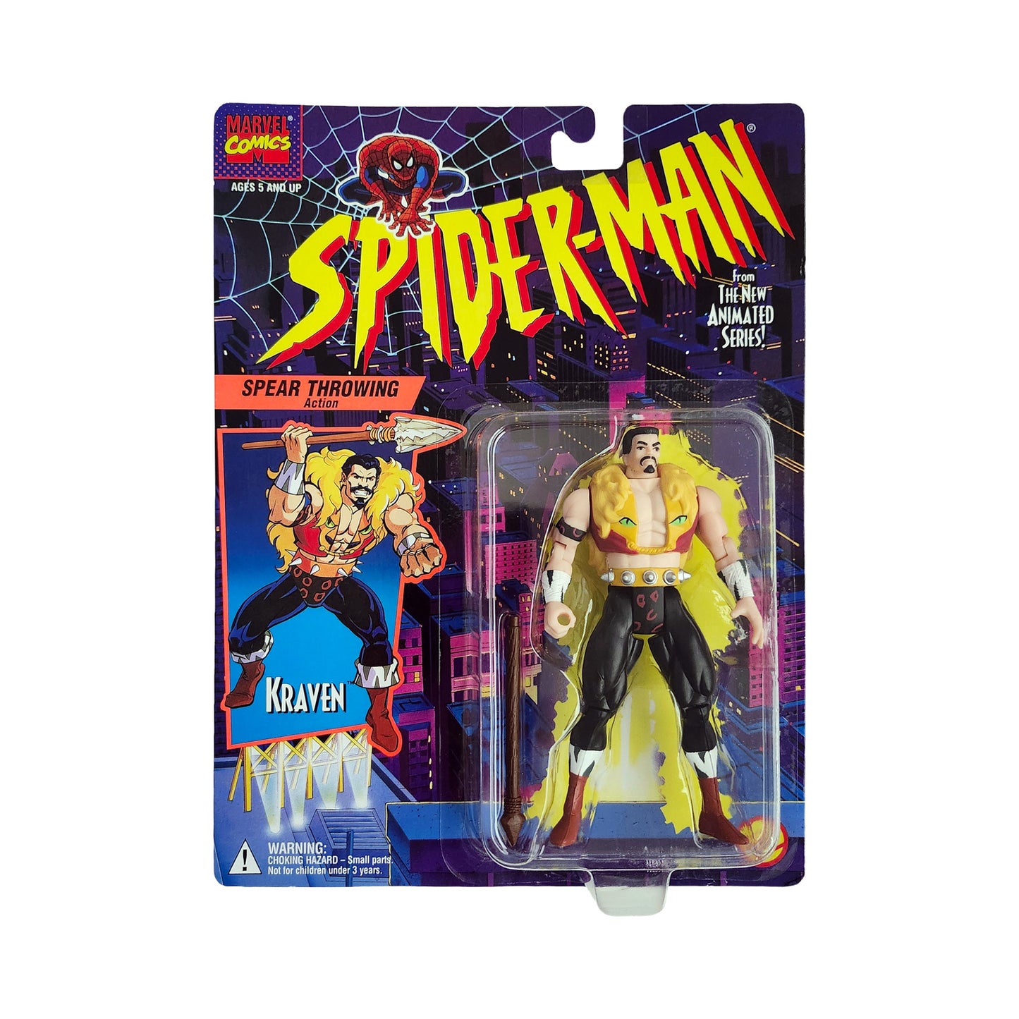 Spider-Man Kraven with Spear Throwing Action 5-Inch Action Figure