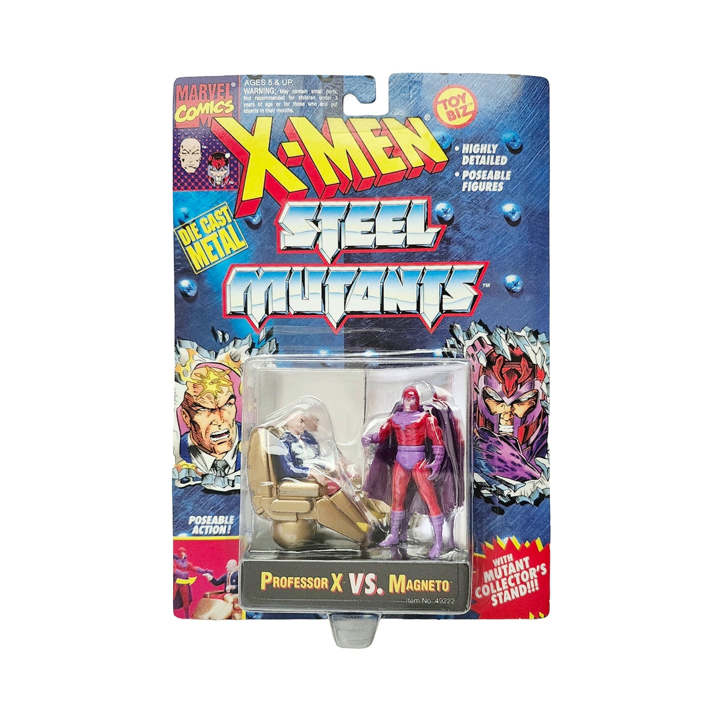 X-Men Steel Mutants Professor X vs. Magneto Die Cast Action Figure 2-Pack