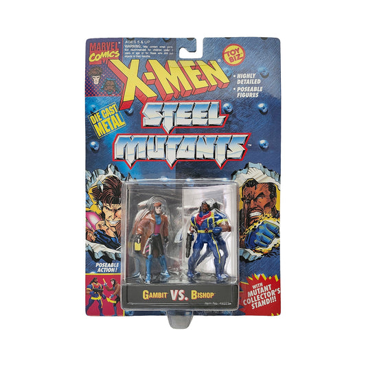 X-Men Steel Mutants Gambit vs. Bishop Die Cast Action Figure 2-Pack