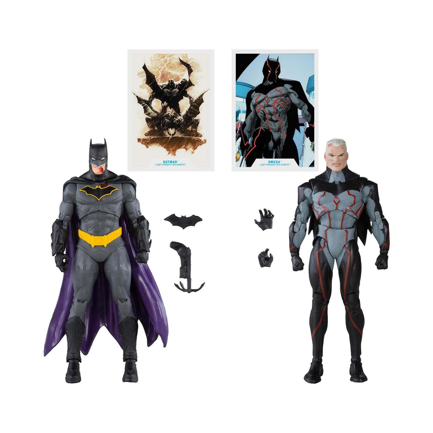 DC Multiverse Gold Label Omega vs. Batman (Last Knight On Earth) 7-Inch Action Figure 2-Pack