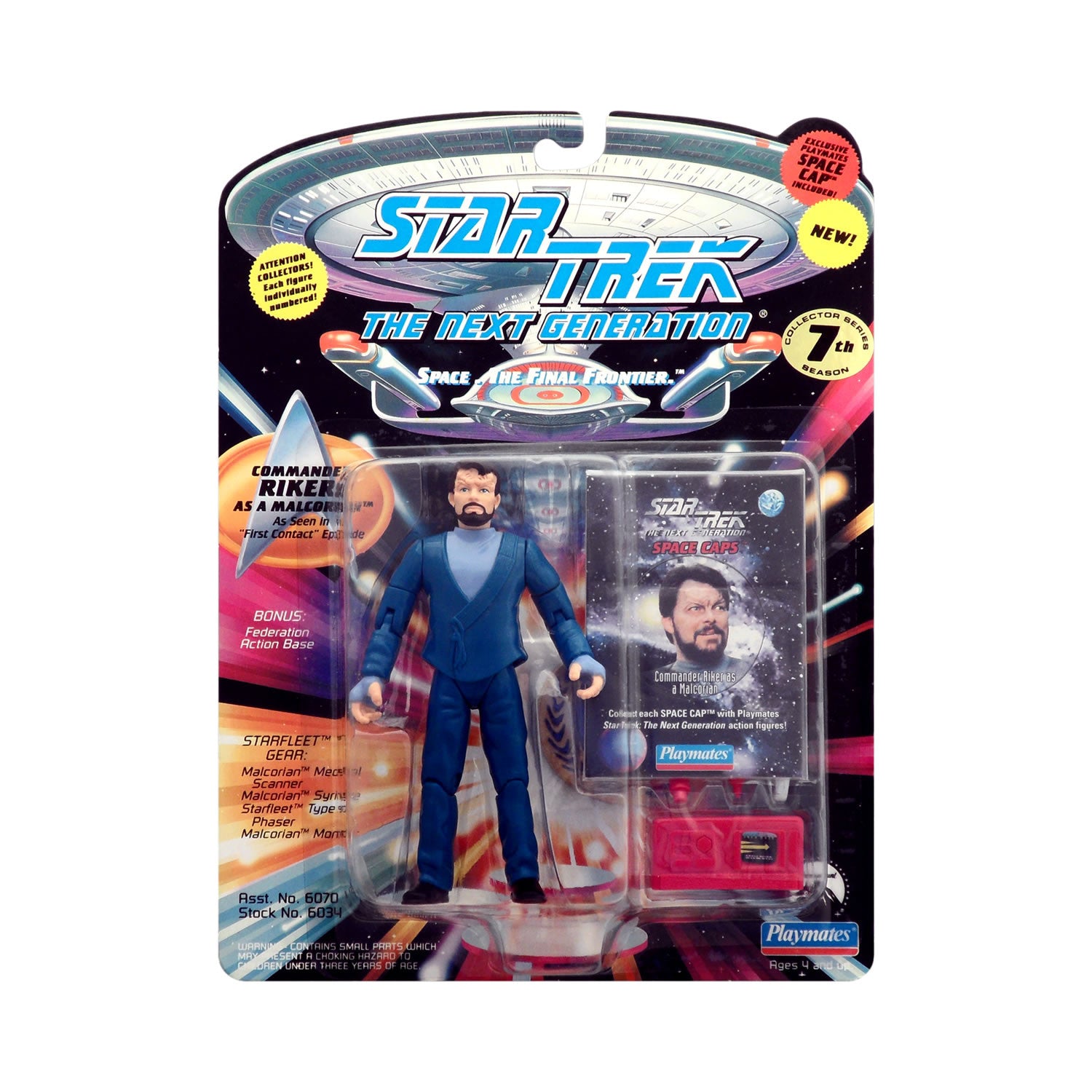 Star Trek: The Next Generation Commander Riker as a Malcorian 4.5-Inch ...