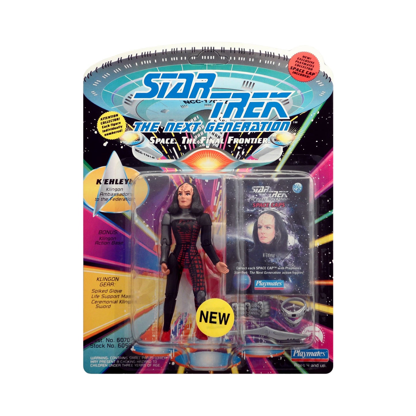 Star Trek: The Next Generation K'Ehleyr Action Figure with Space Cap