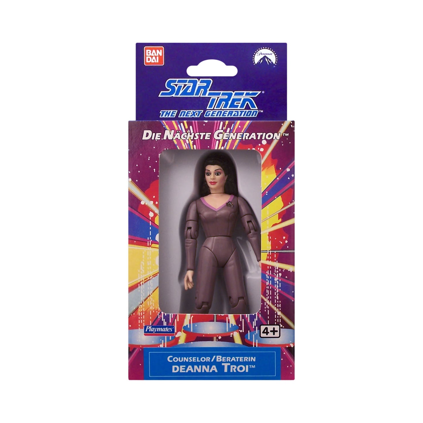 German-boxed Counselor Deanna Troi from Star Trek: The Next Generation