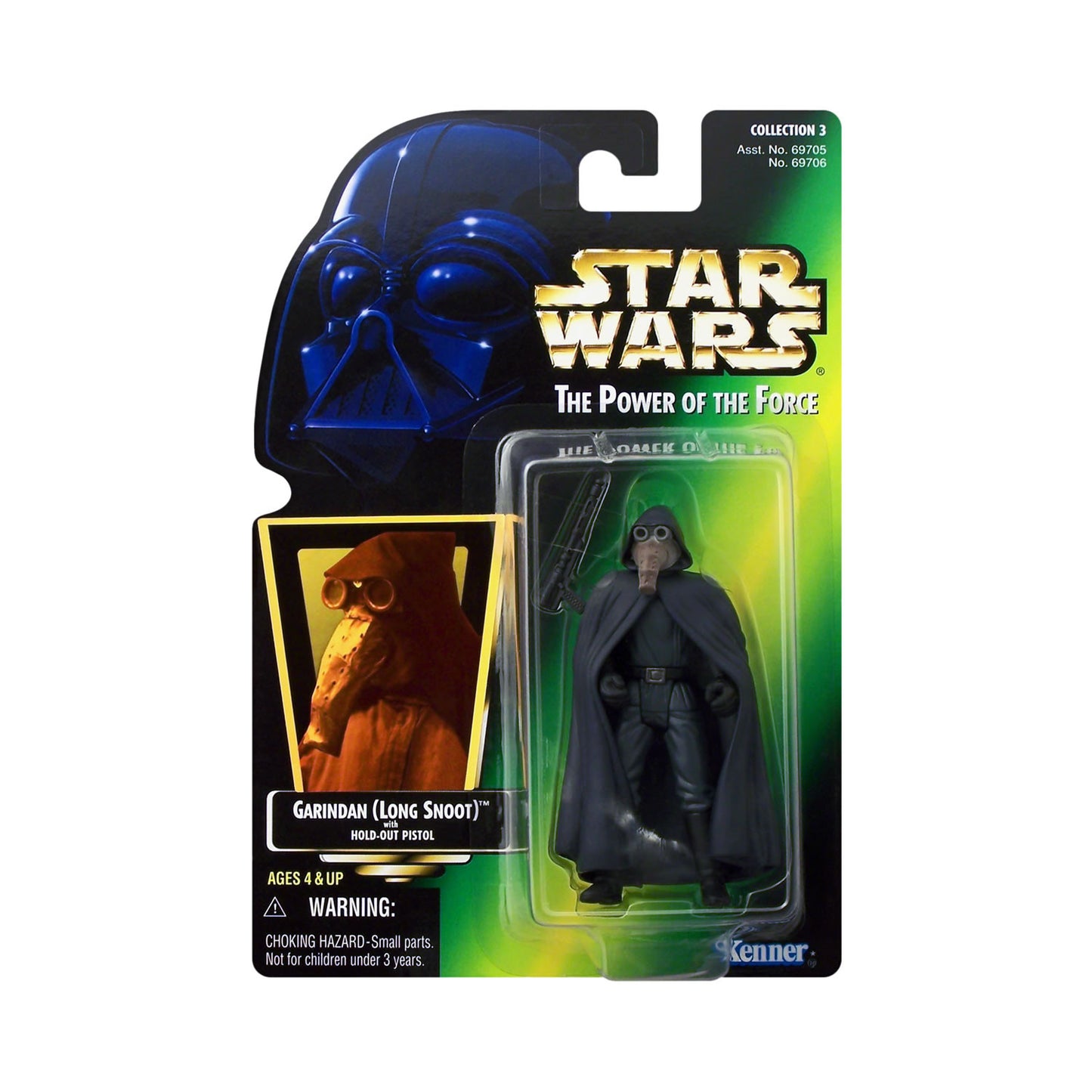 Star Wars: Power of the Force Garindan (Long Snoot) (Hologram Card) 3.75-Inch Action Figure