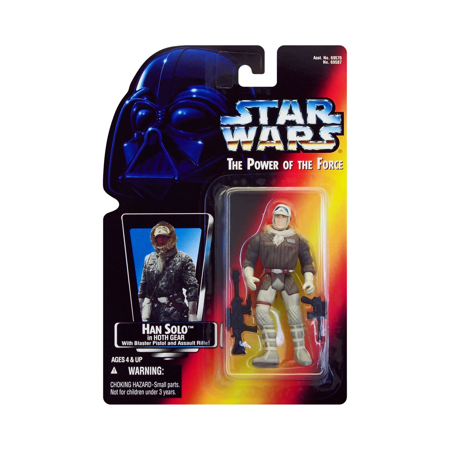 Star Wars: Power of the Force Han Solo in Hoth Gear (red card)