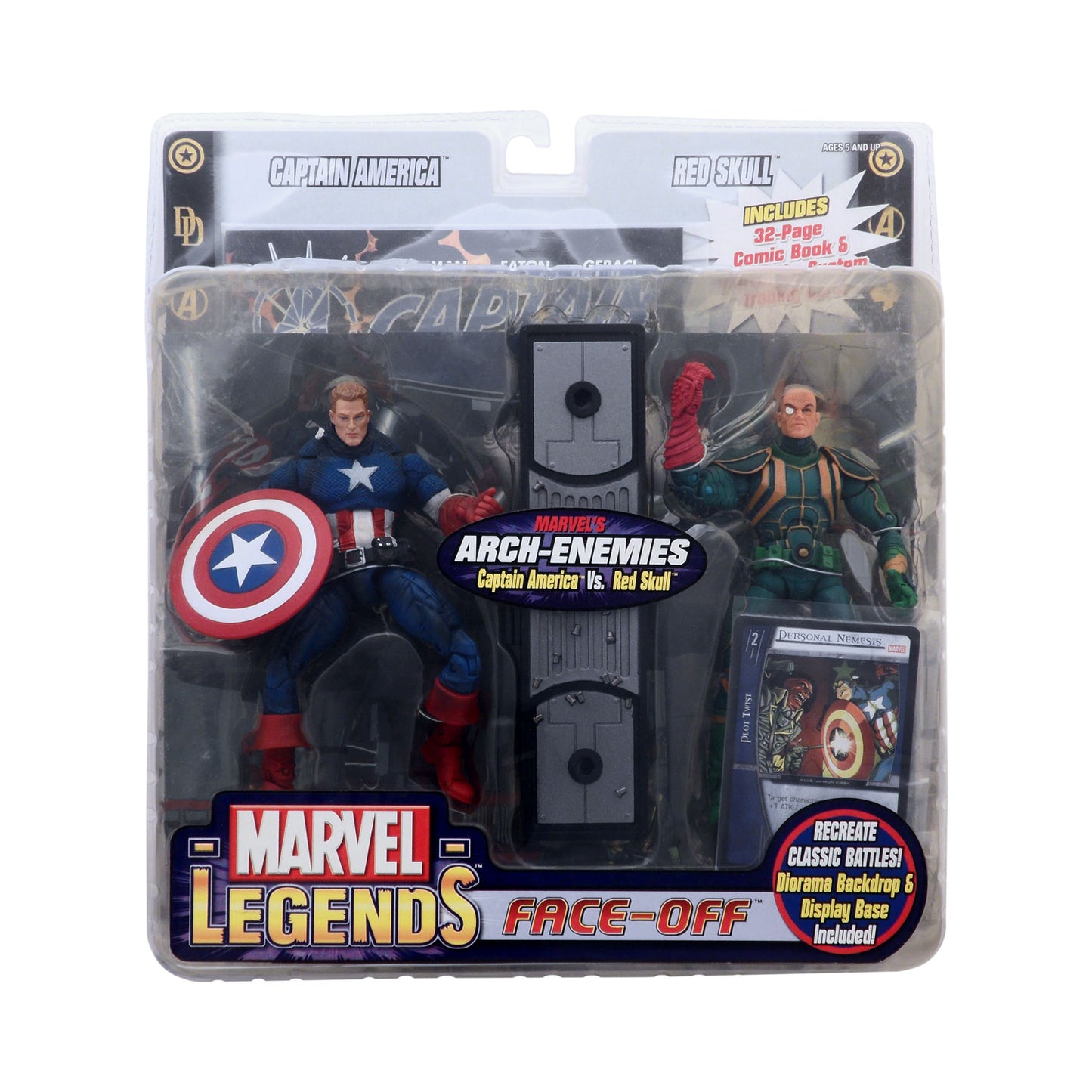 Marvel Legends Face-Off Captain America vs. Red Skull (Baron Strucker) Action Figure 2-Pack