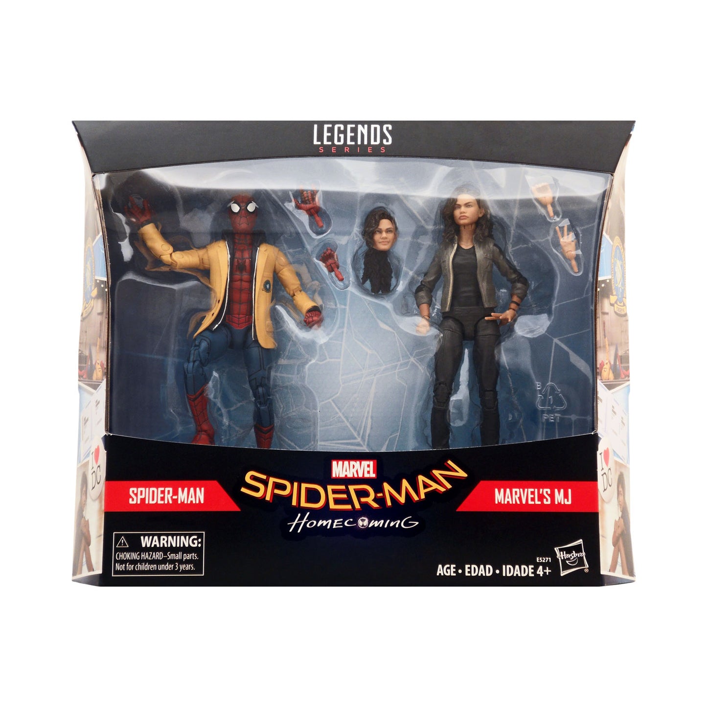 Marvel Legends Spider-Man Homecoming Spider-Man and MJ Action Figure 2-Pack