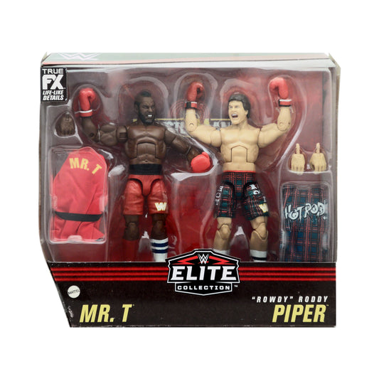 WWE Elite Collection Mr. T vs "Rowdy" Roddy Piper Action Figure 2-Pack