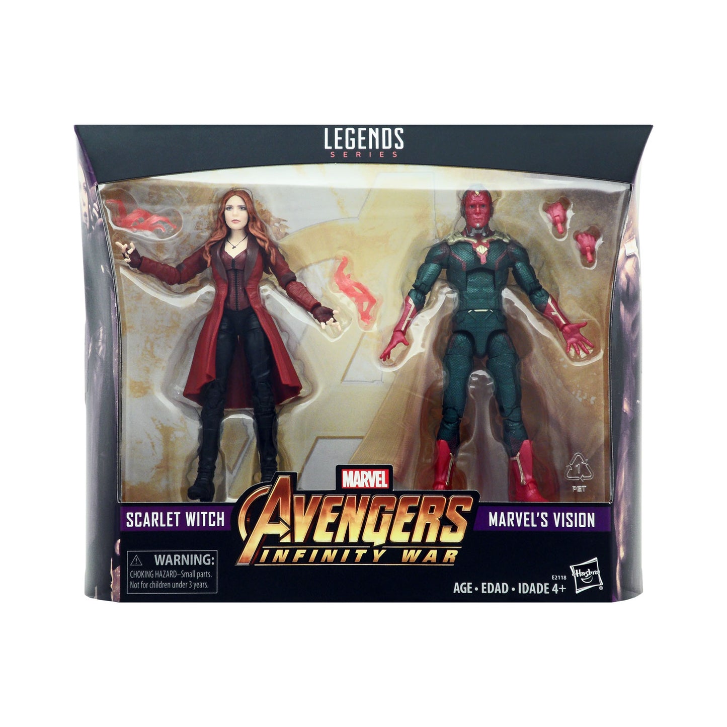 Marvel Legends Avengers Infinity War Scarlet Witch and Vision Action Figure 2-Pack