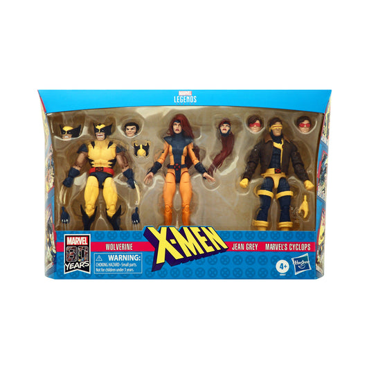 Marvel Legends Love Triangle Action Figure 3-Pack (Wolverine, Jean Grey, Cyclops)