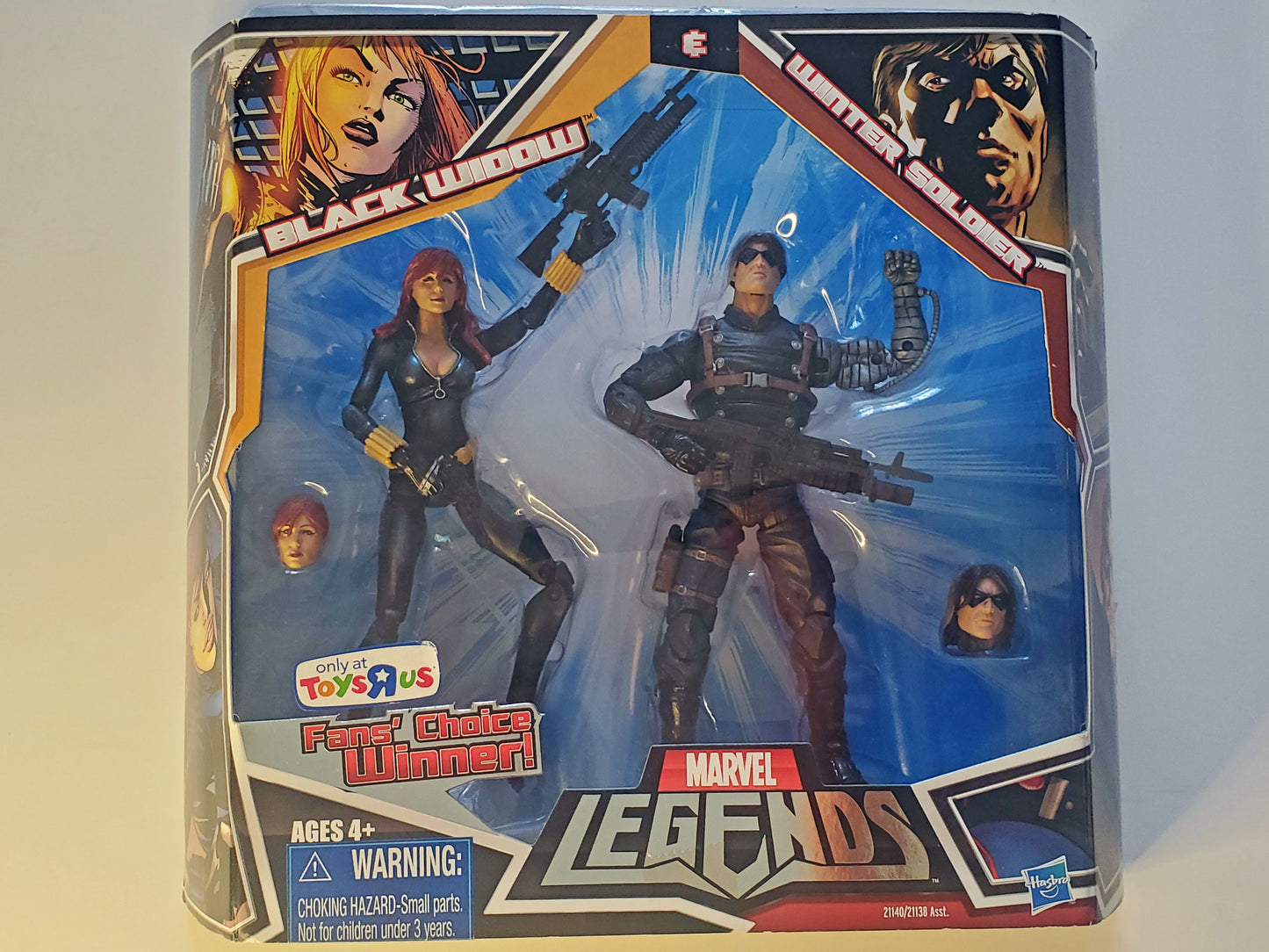 Marvel Legends Exclusive Black Widow & Winter Soldier (Black Widow in Black Costume) Action Figure 2-Pack