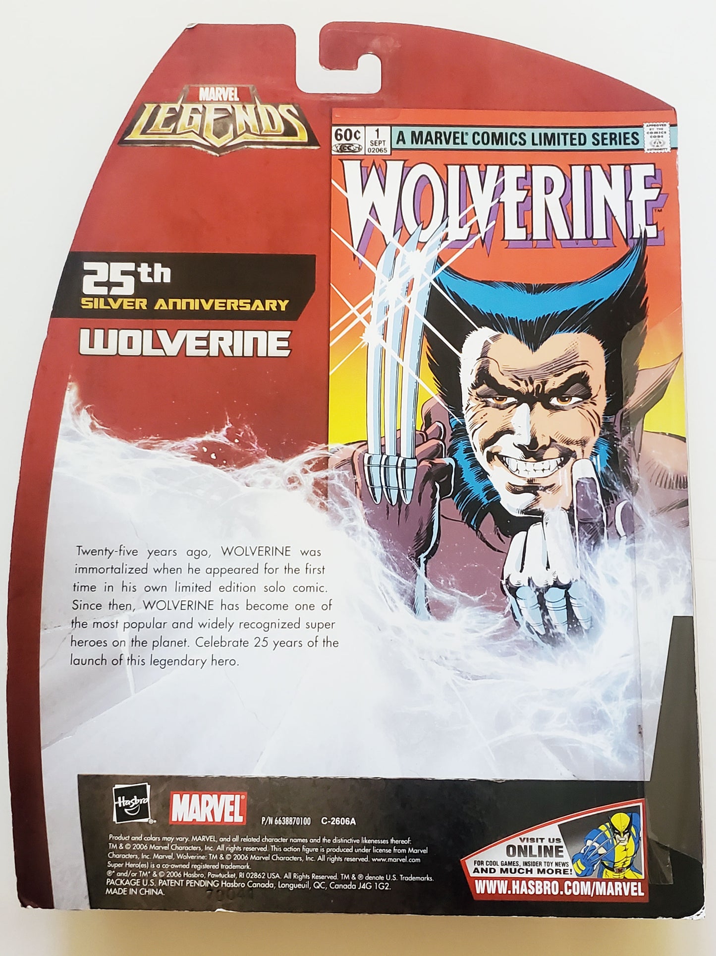 Marvel Legends Exclusive 25th Silver Anniversary Wolverine 6-Inch Action Figure