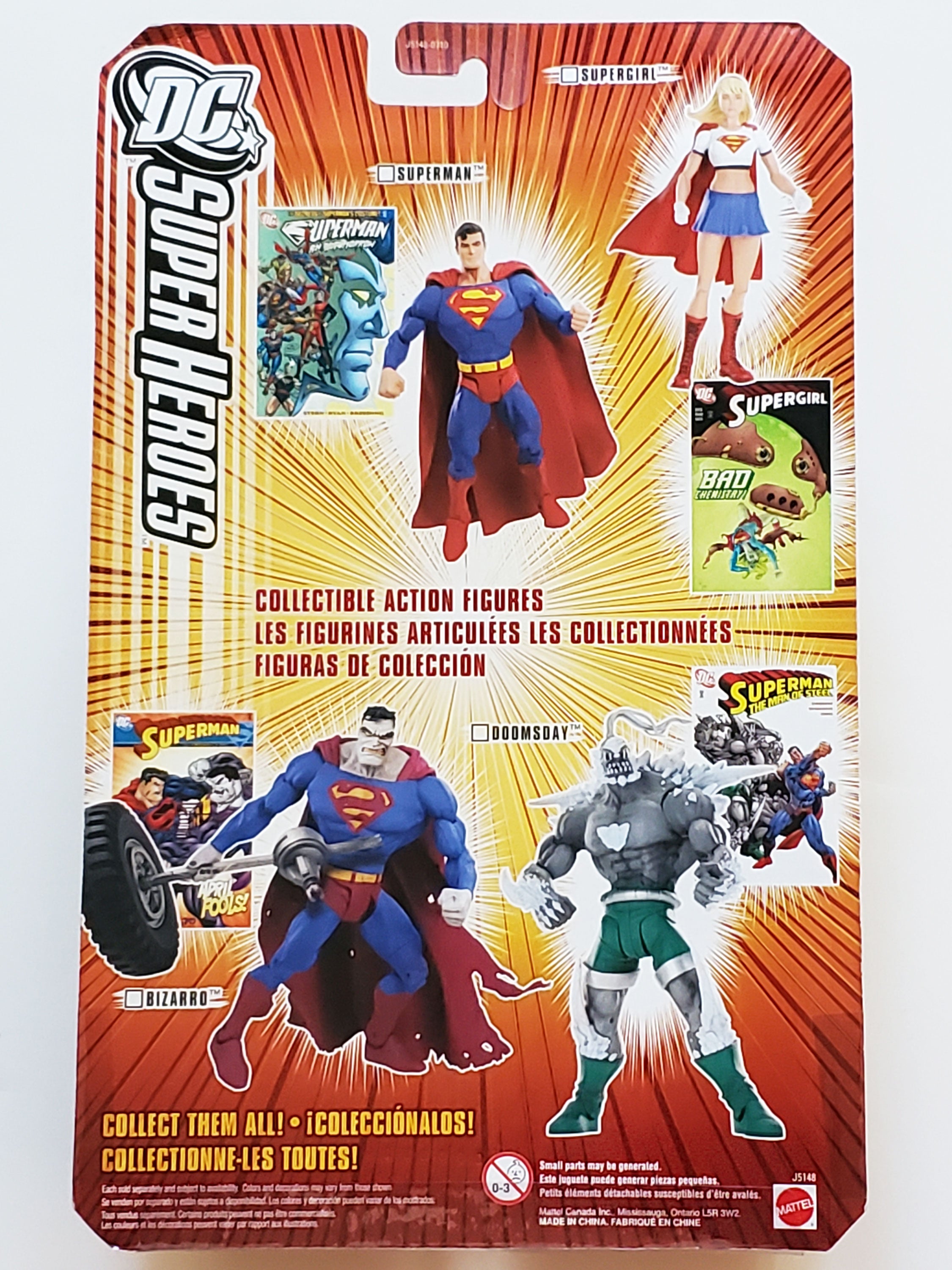 Superman doomsday hot sale action figures