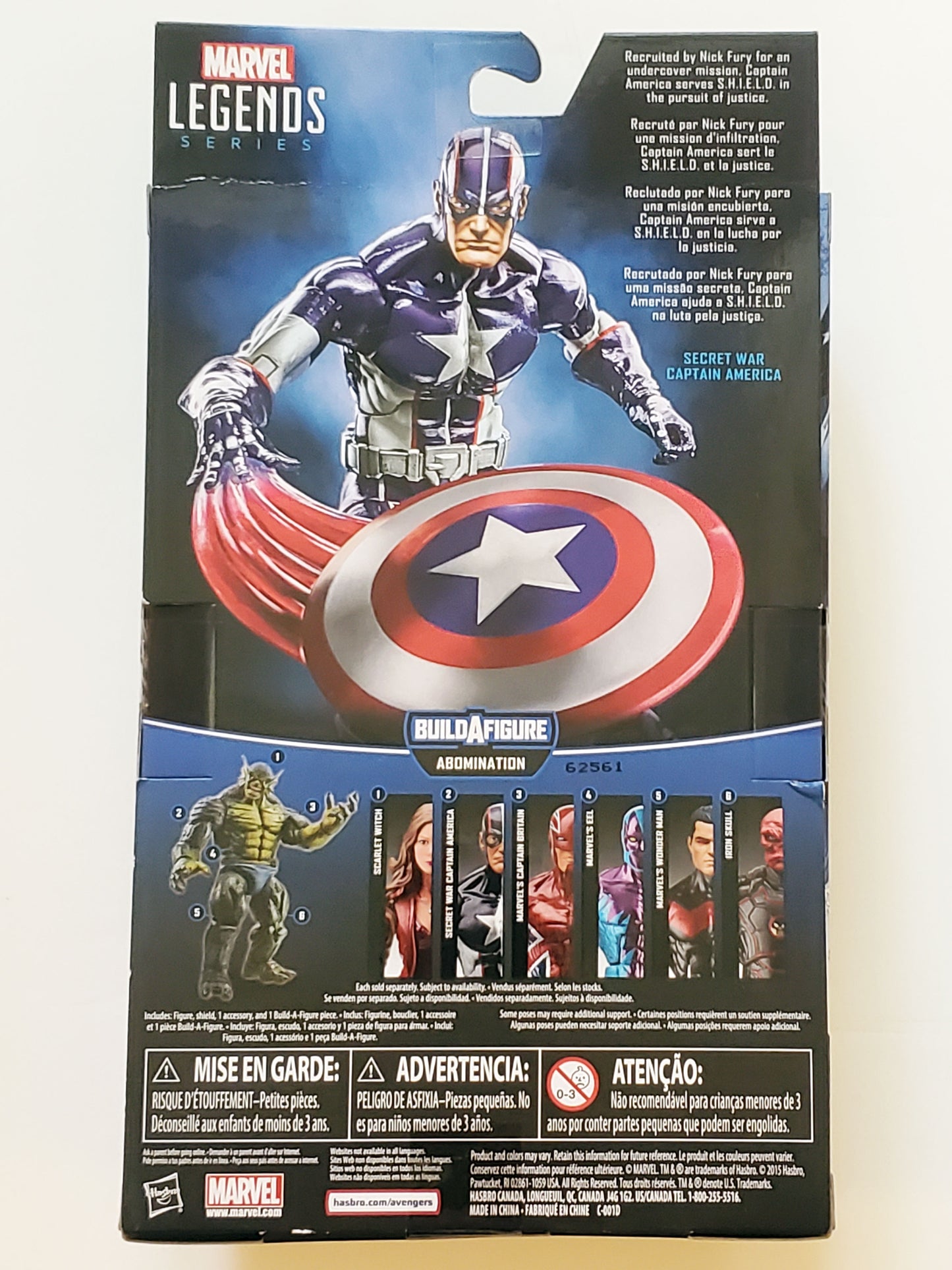 Marvel Legends Abomination Series Secret War Captain America