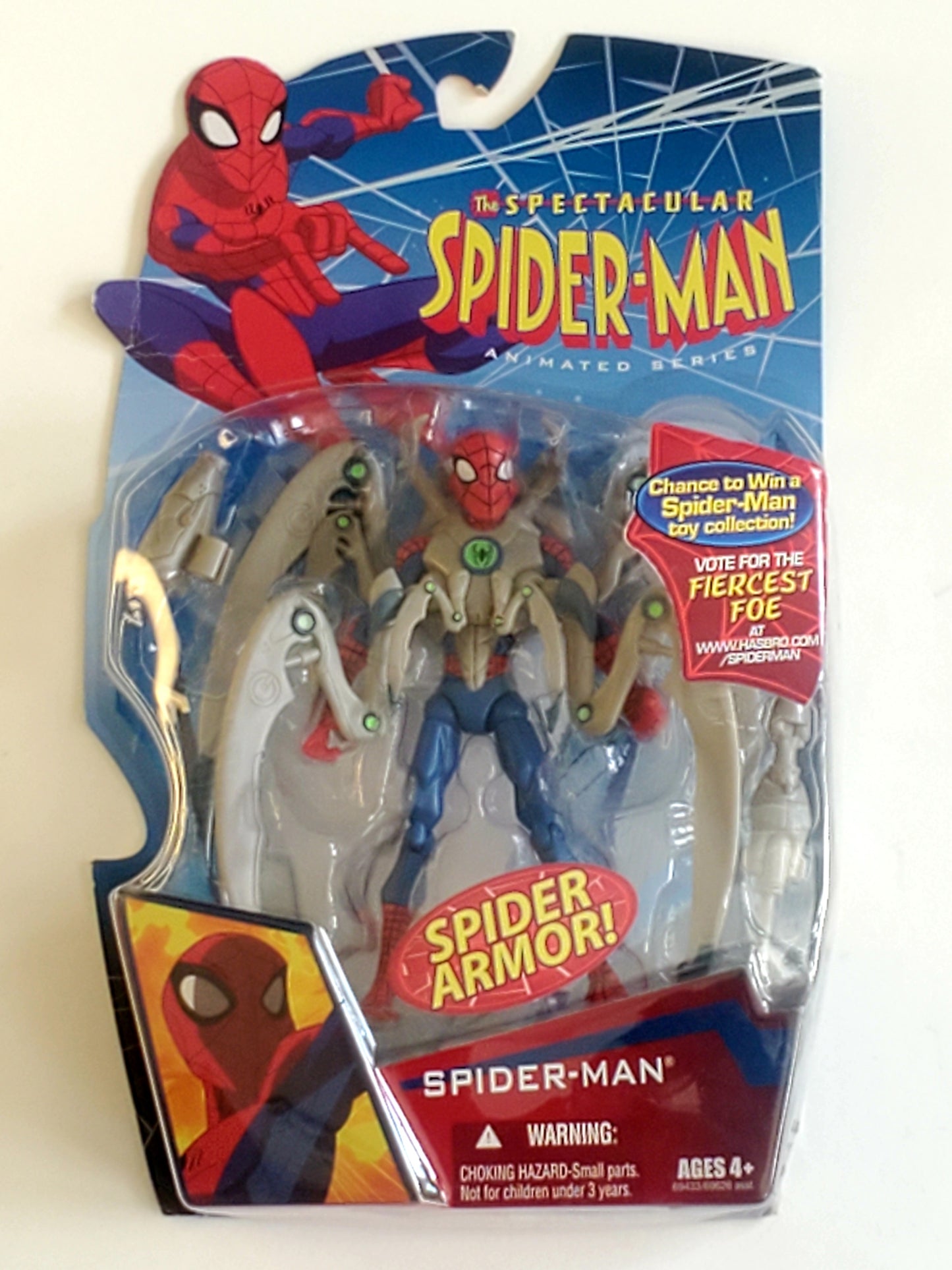 Spider-Man with Spider Armor Action Figure from the Spectacular Spider-Man Animated Series