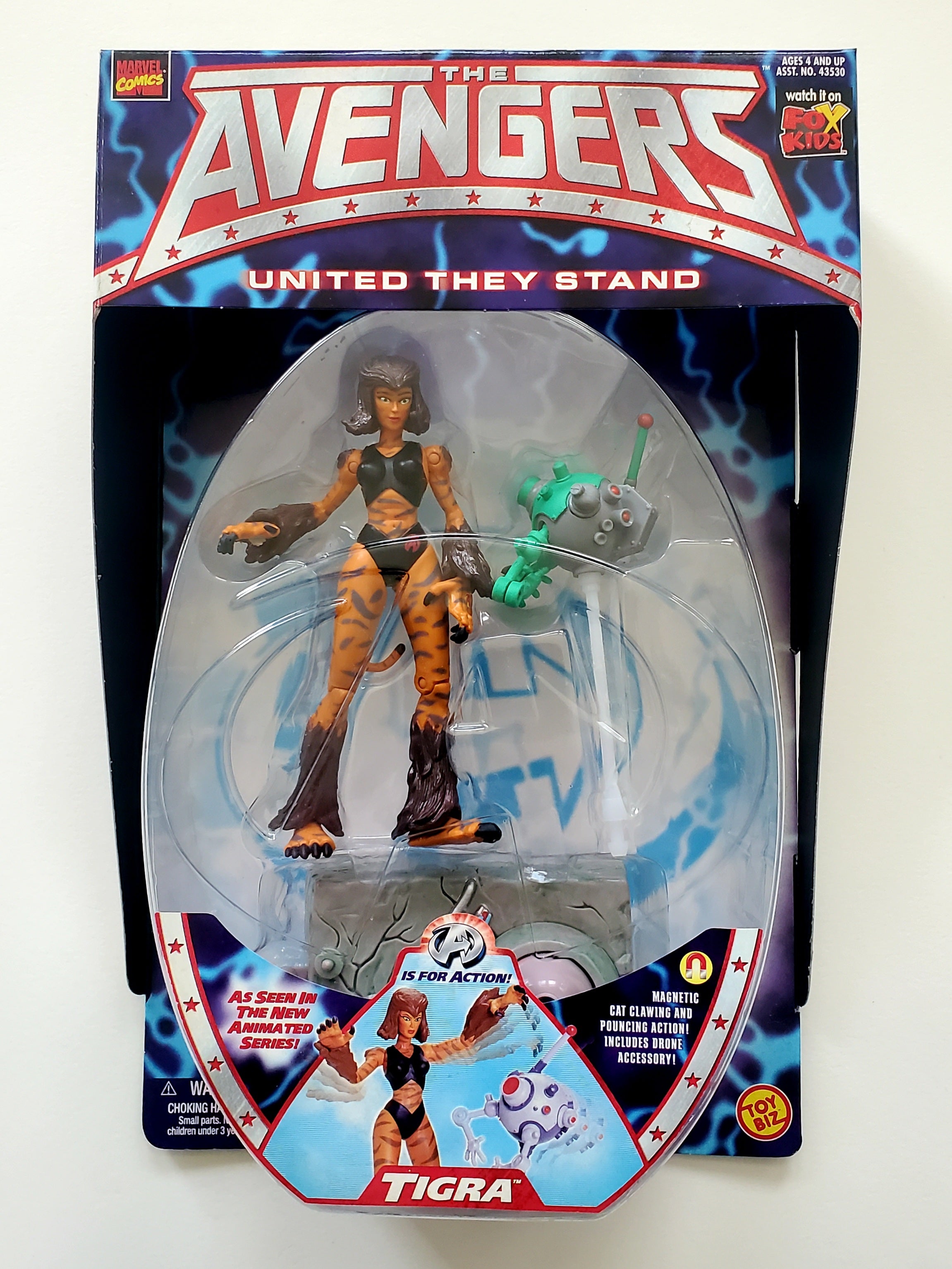 Tigra Action Figure from The Avengers United They Stand Action