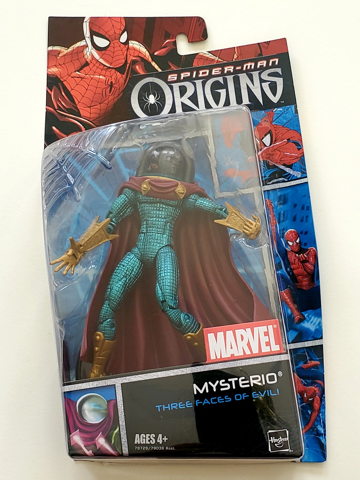 Spider-Man Origins Mysterio with Three Faces of Evil 6-Inch Action Figure