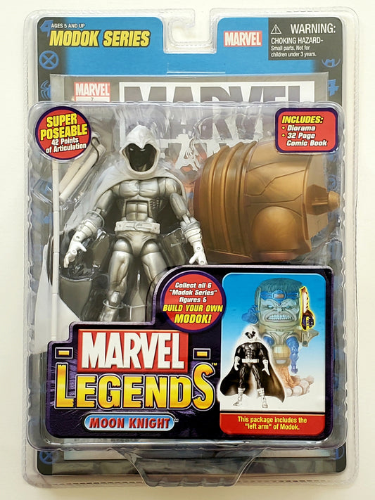 Marvel Legends MODOK Series Moon Knight (Silver Variant) 6-Inch Action Figure