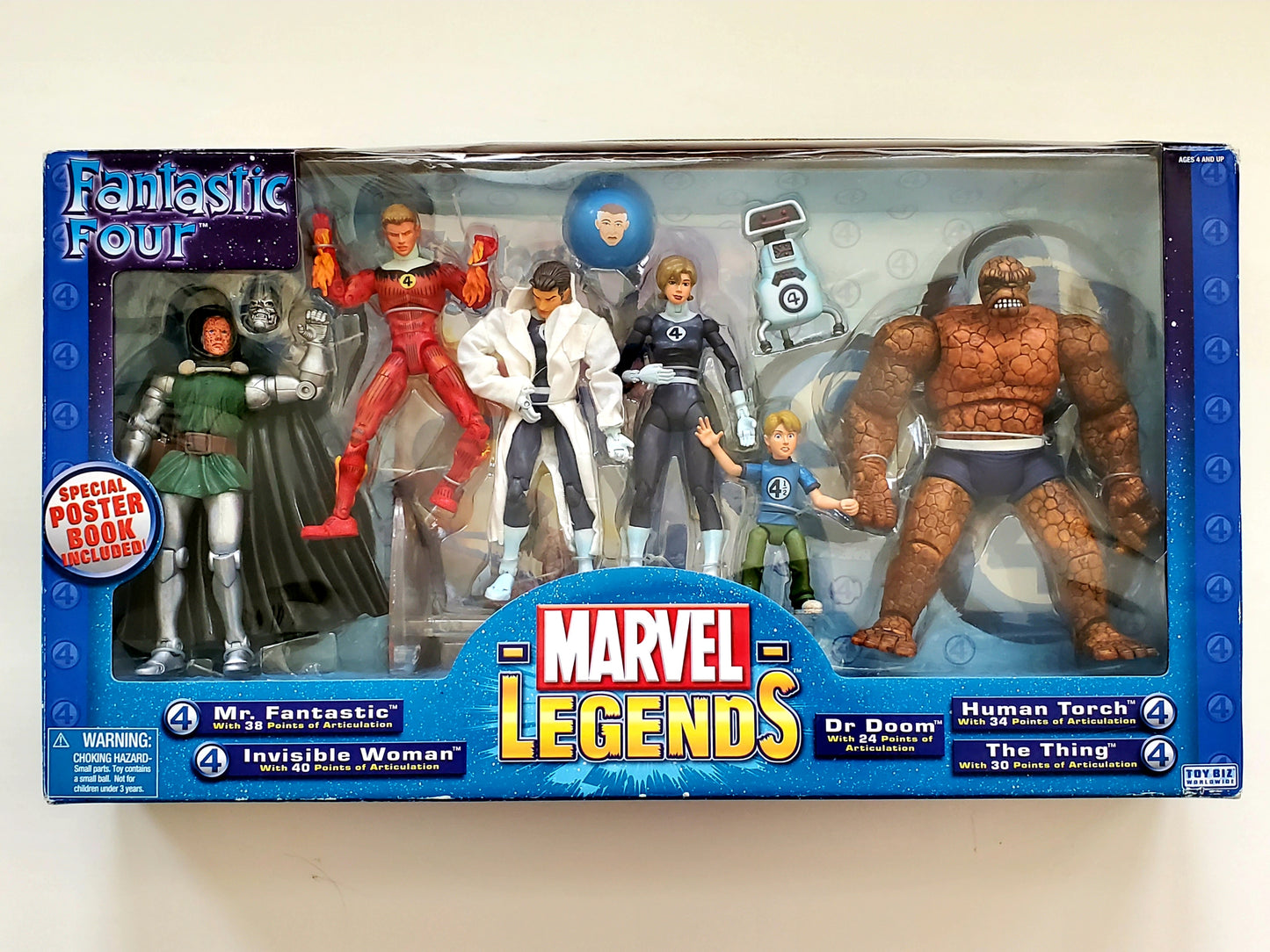 Marvel Legends Fantastic Four Set with Dr. Doom, Franklin Richards, & H.E.R.B.I.E.