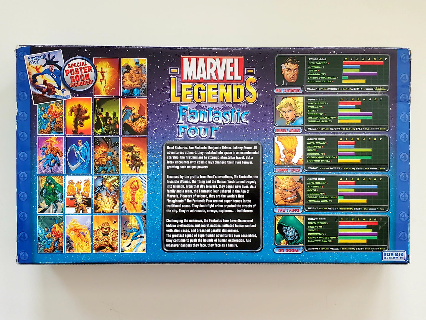 Marvel Legends Fantastic Four Action Figure Set with Dr. Doom, Franklin Richards, & H.E.R.B.I.E.