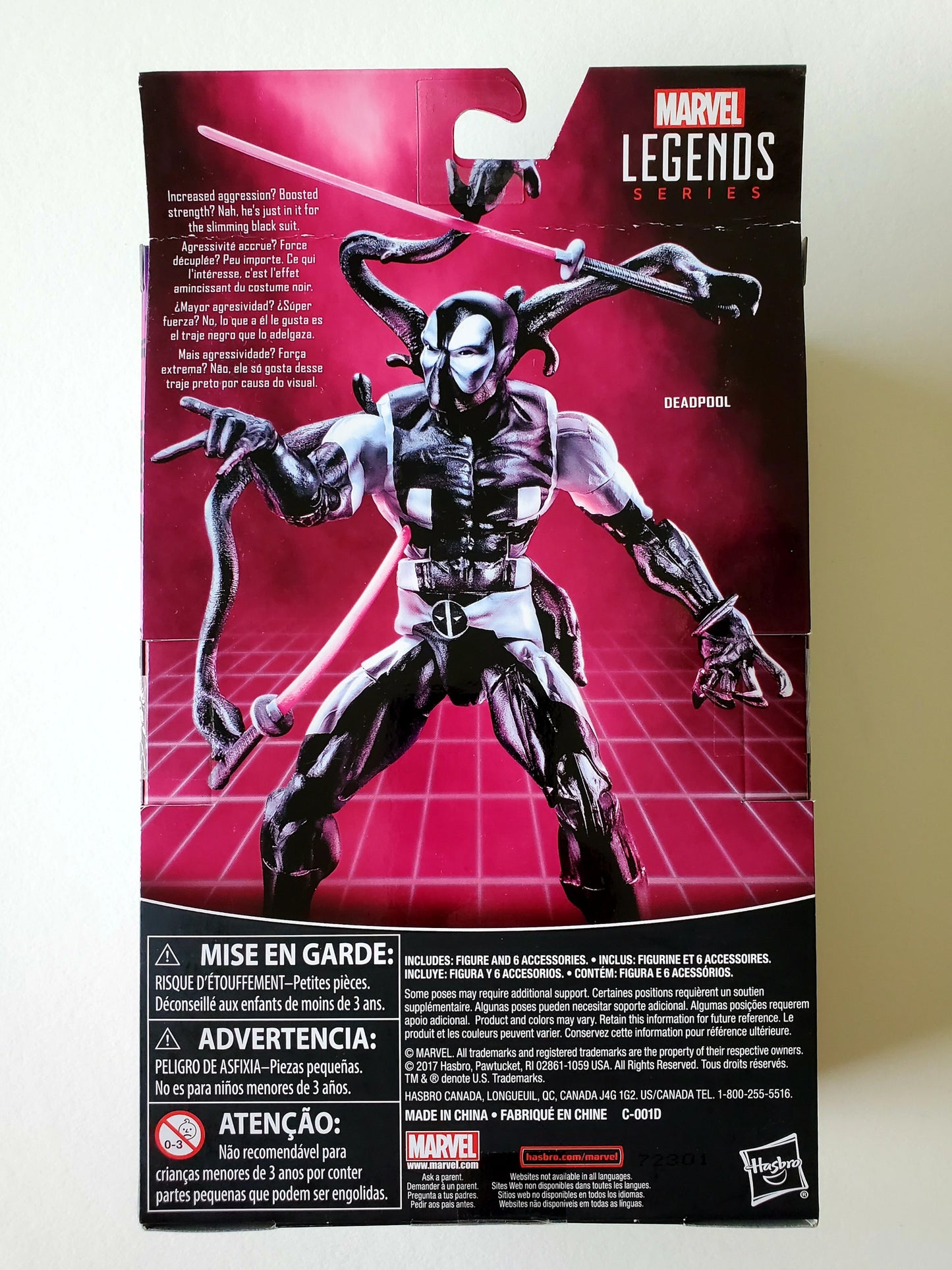 Marvel Legends Exclusive Deadpool Back in Black 6-Inch Action Figure