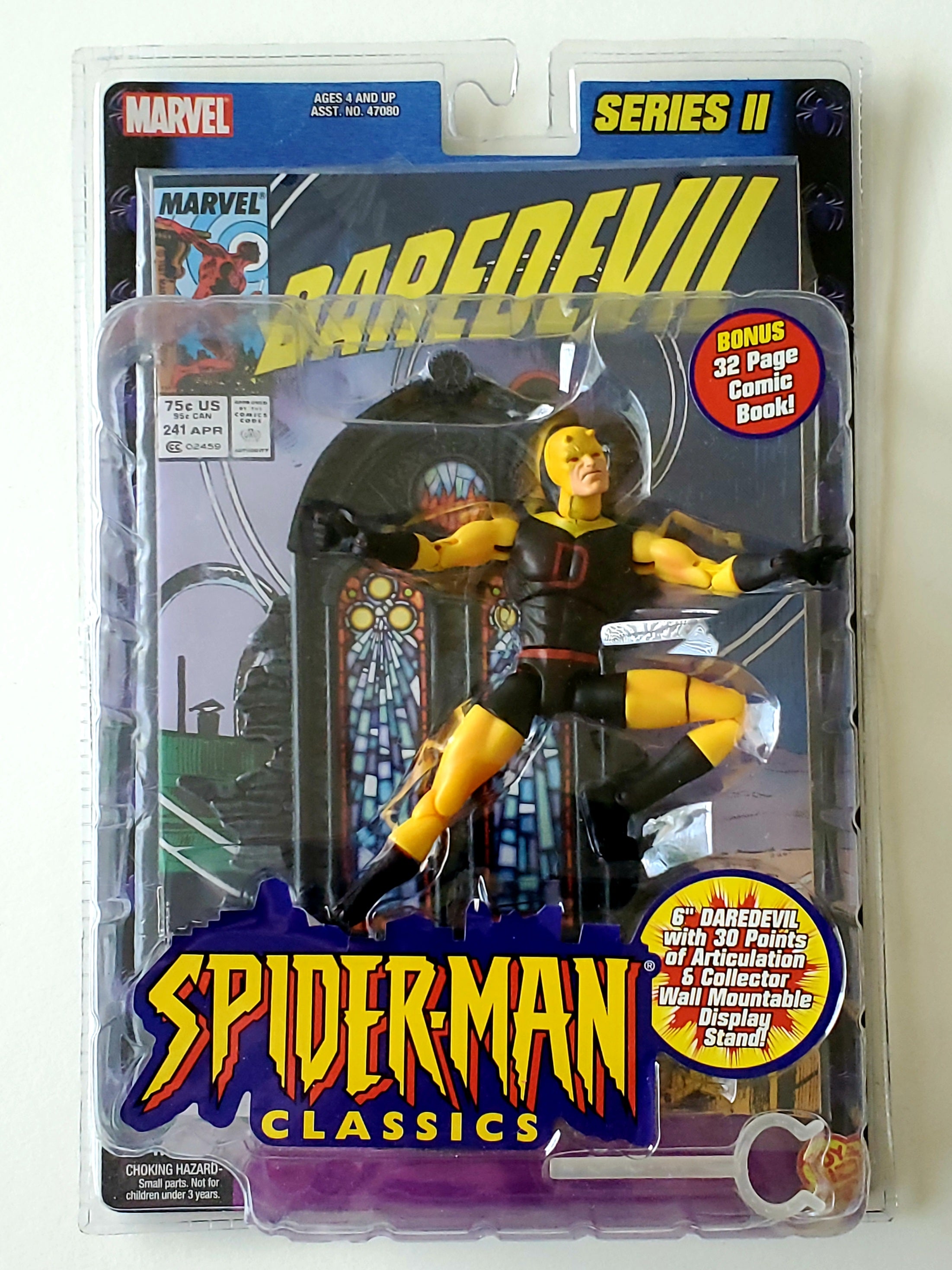 Spider-Man Classics Series II Daredevil (black and yellow variant) 6-Inch  Action Figure