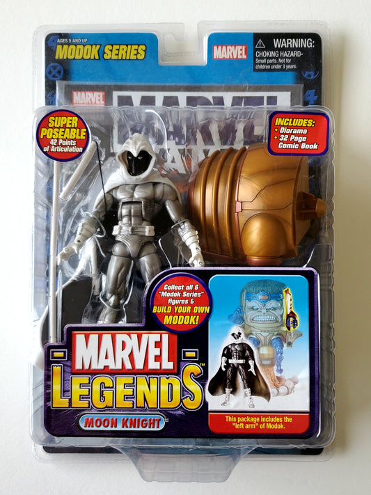 Marvel Legends MODOK Series Moon Knight (Silver Variant) 6-Inch Action Figure