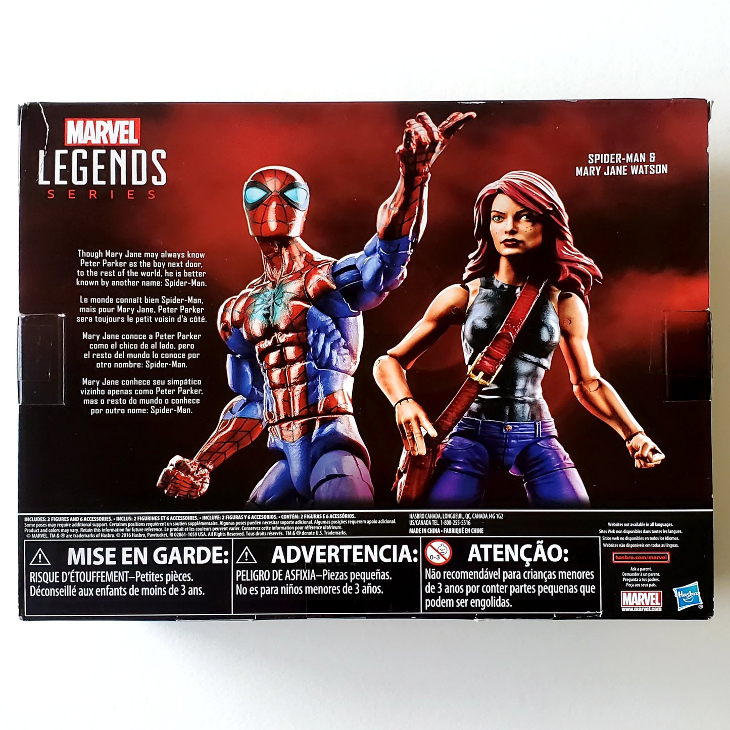 Marvel Legends Exclusive Spider-Man and Mary Jane Watson Action Figure 2-Pack