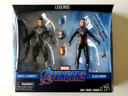 Marvel Legends Avengers Endgame Quantum Suit Marvel's Hawkeye and Black Widow 2-Pack