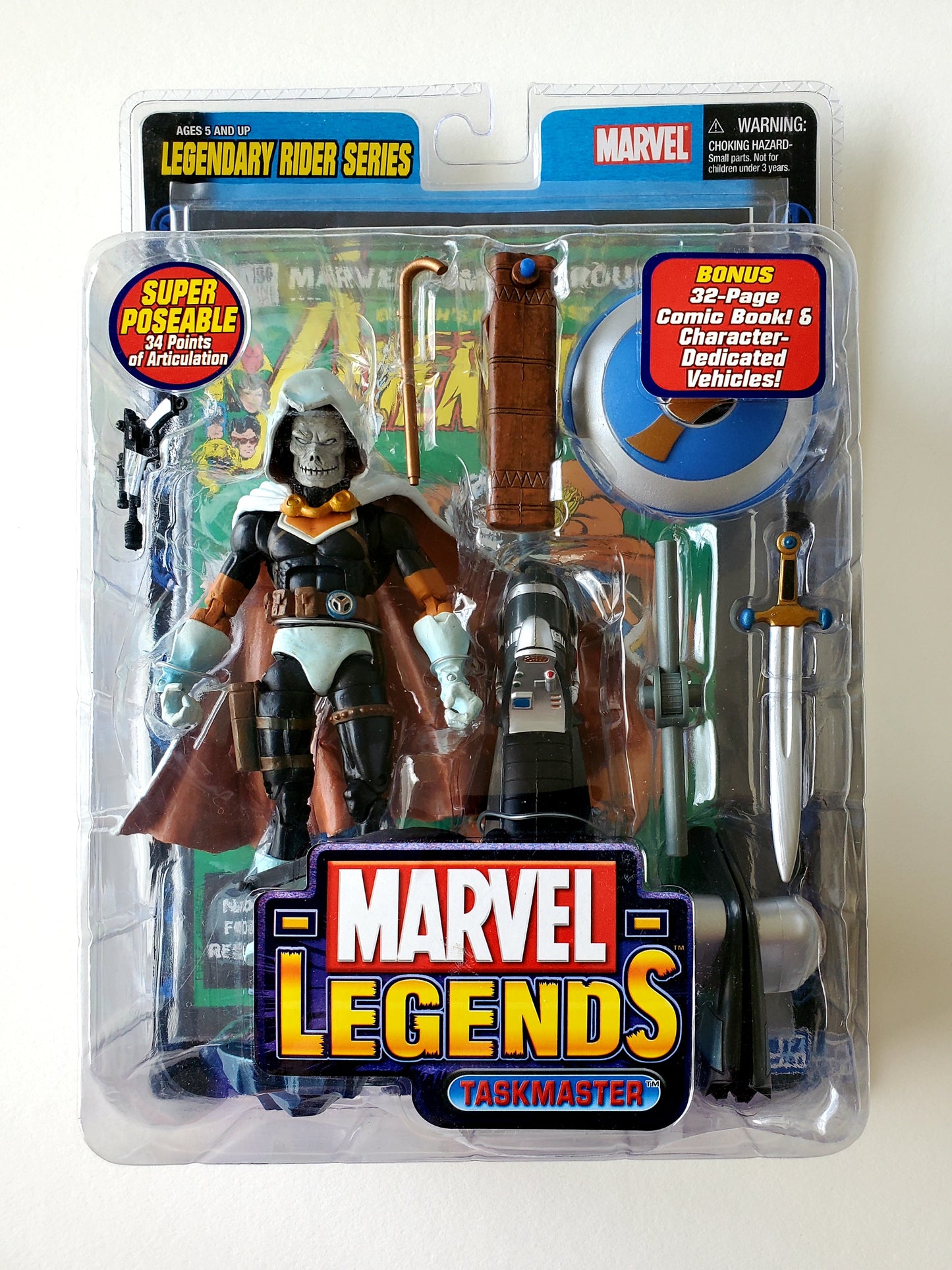 Marvel Legends Legendary Rider Series Taskmaster (No Trading Card Version) 6-Inch Action Figure
