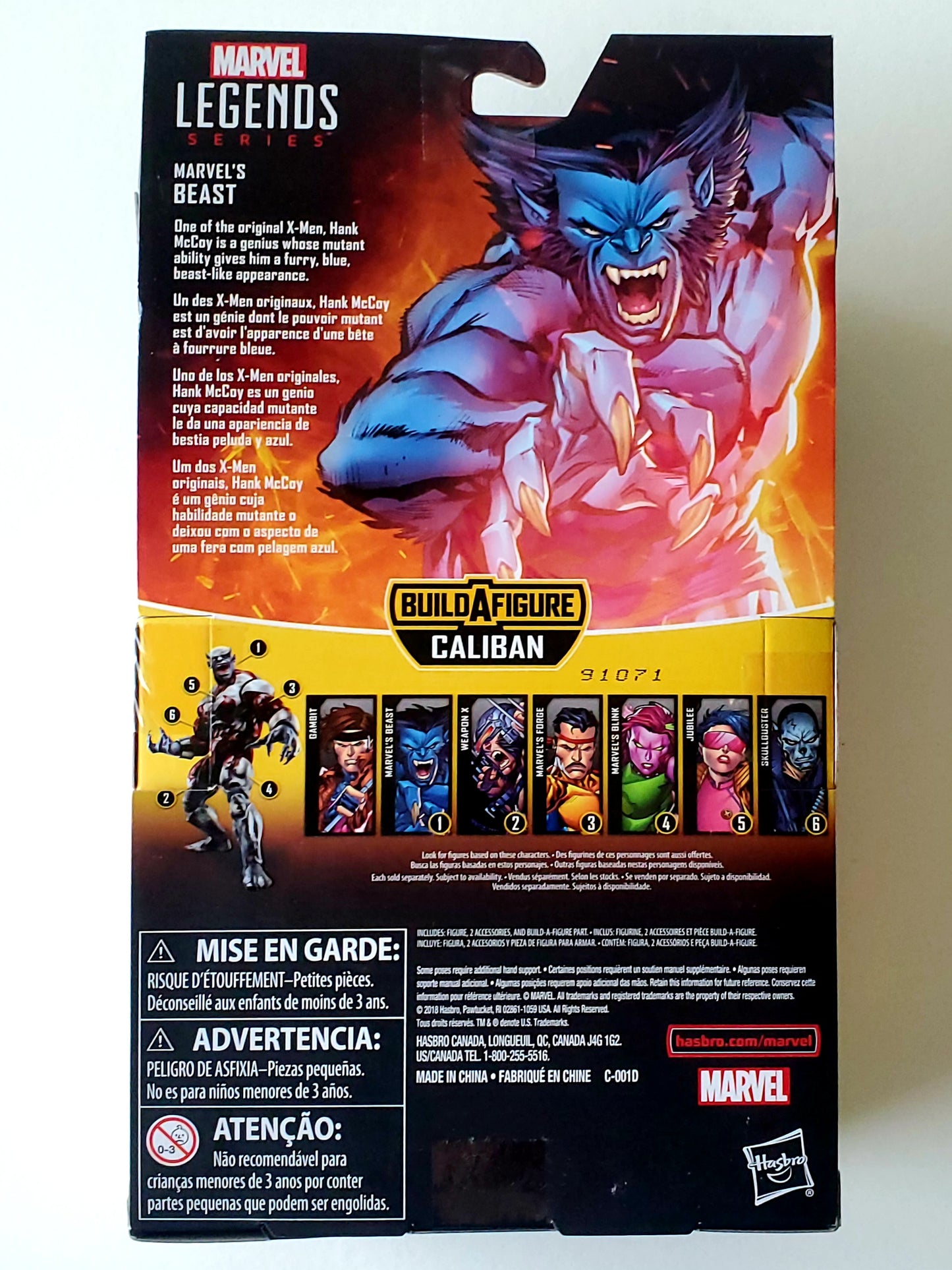 Marvel Legends Caliban Series Beast 6-Inch Action Figure