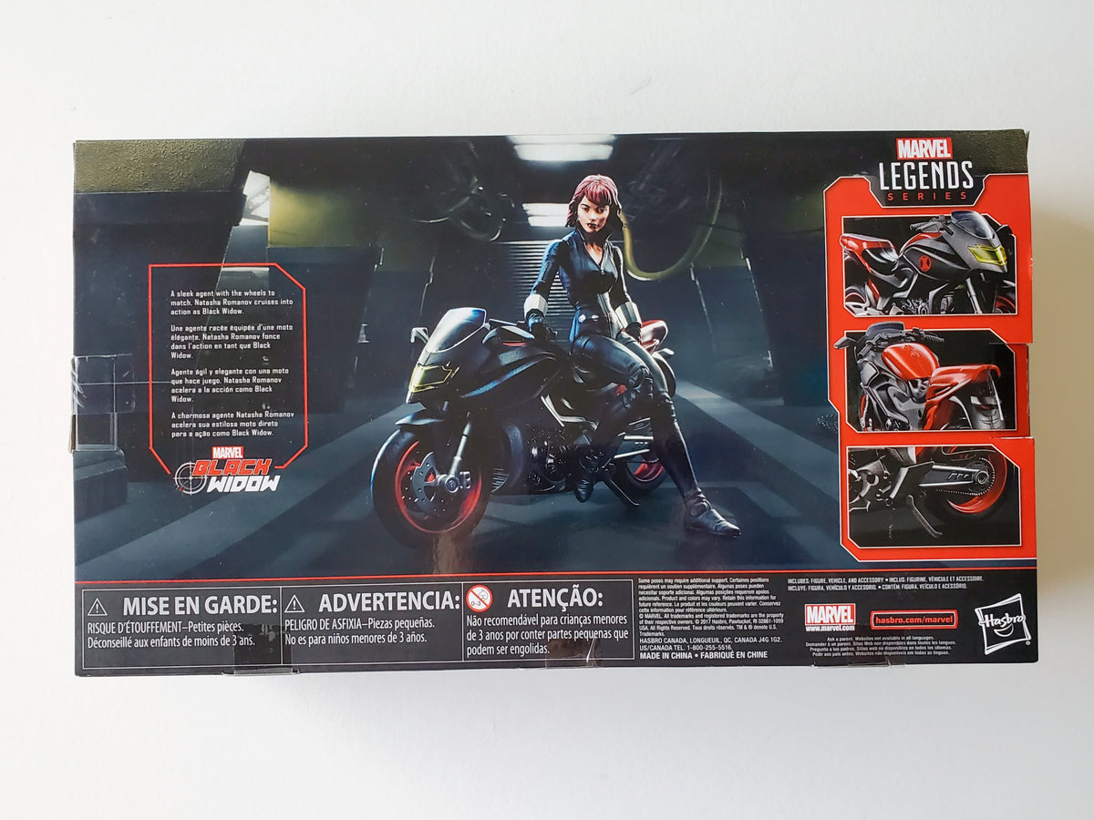 Marvel Legends Ultimate Riders Black Widow with Motorcycle 6-Inch Acti ...