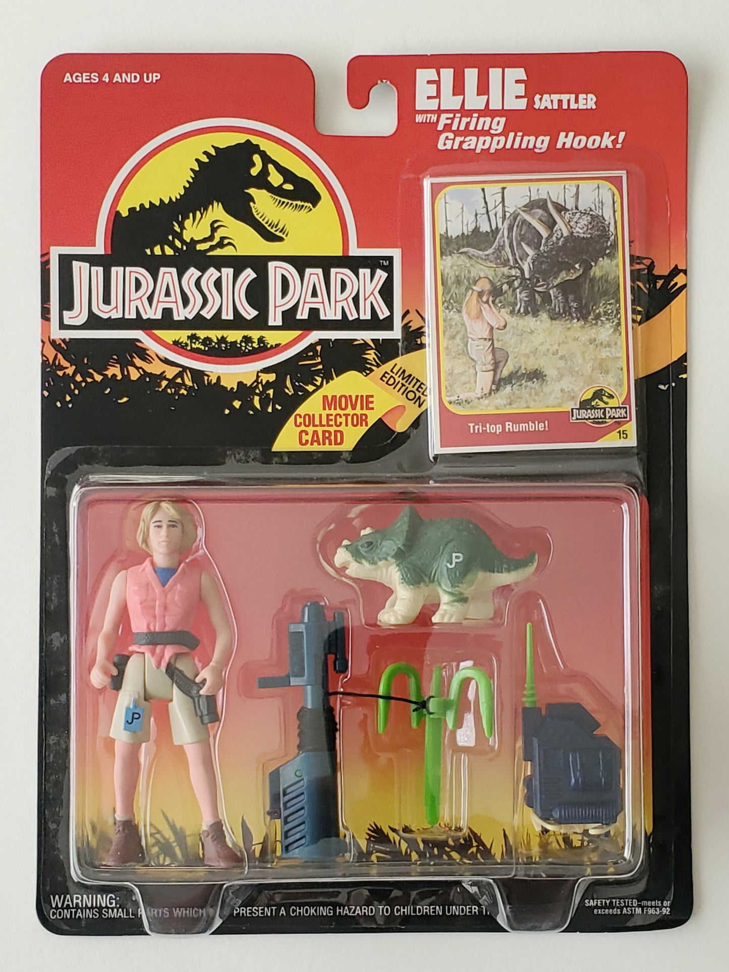 Jurassic Park Series I Ellie Sattler with Firing Grappling Hook Action – Action  Figures and Collectible Toys