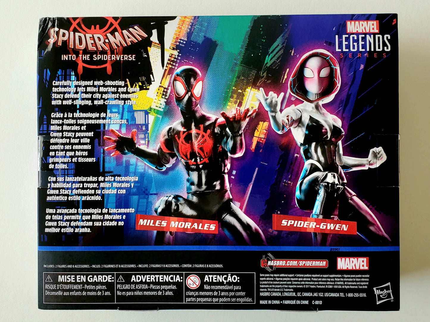 Marvel Legends Exclusive Into the Spider-Verse Miles Morales and Spider-Gwen 2-Pack