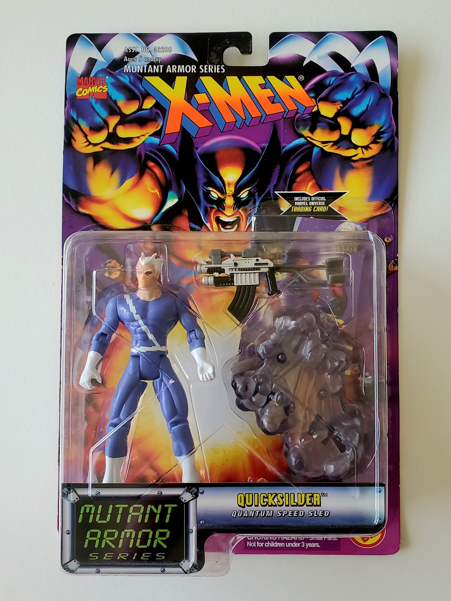X-Men Mutant Armor Series Quicksilver (Blue Costume) Action Figure