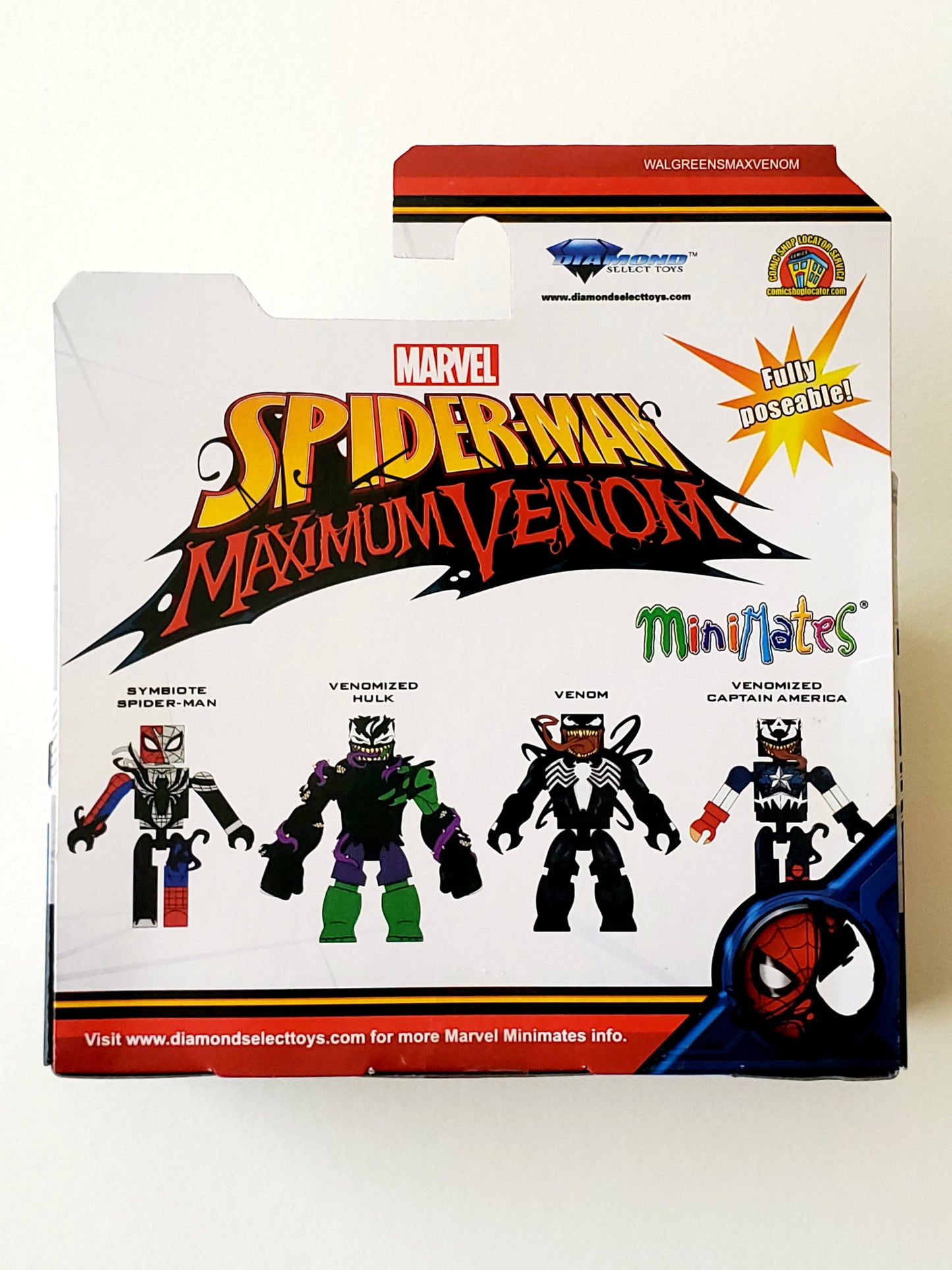 Spider-Man Maximum Venom Minimates Walgreens Exclusive Venom & Venomized Captain America