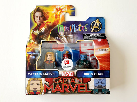 Captain Marvel Minimates Walgreens Exclusive Captain Marvel & Bron Char