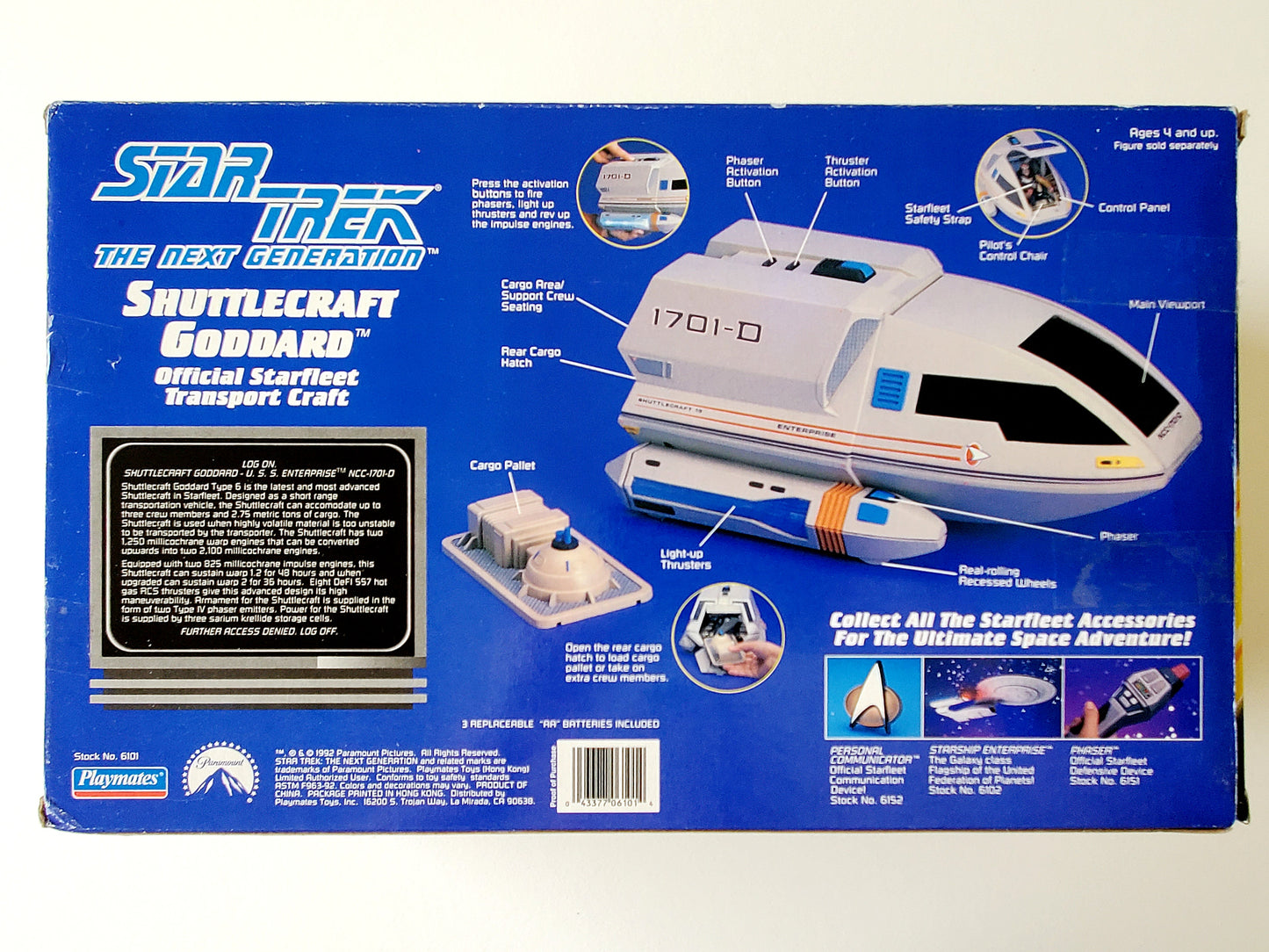 Star Trek: The Next Generation Shuttlecraft Goddard Action Figure Vehicle