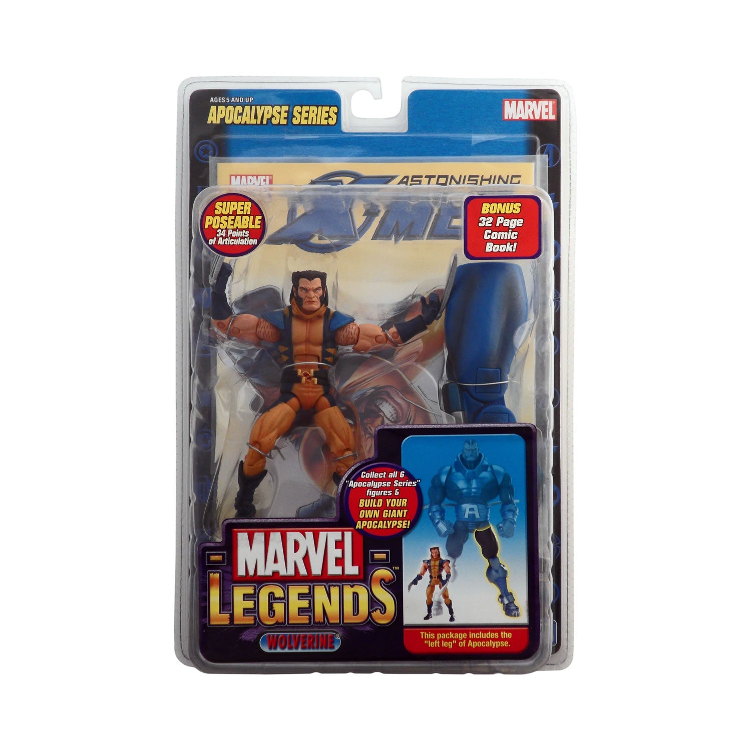 Marvel Legends Apocalypse Series Wolverine (Unmasked Variant) 6 