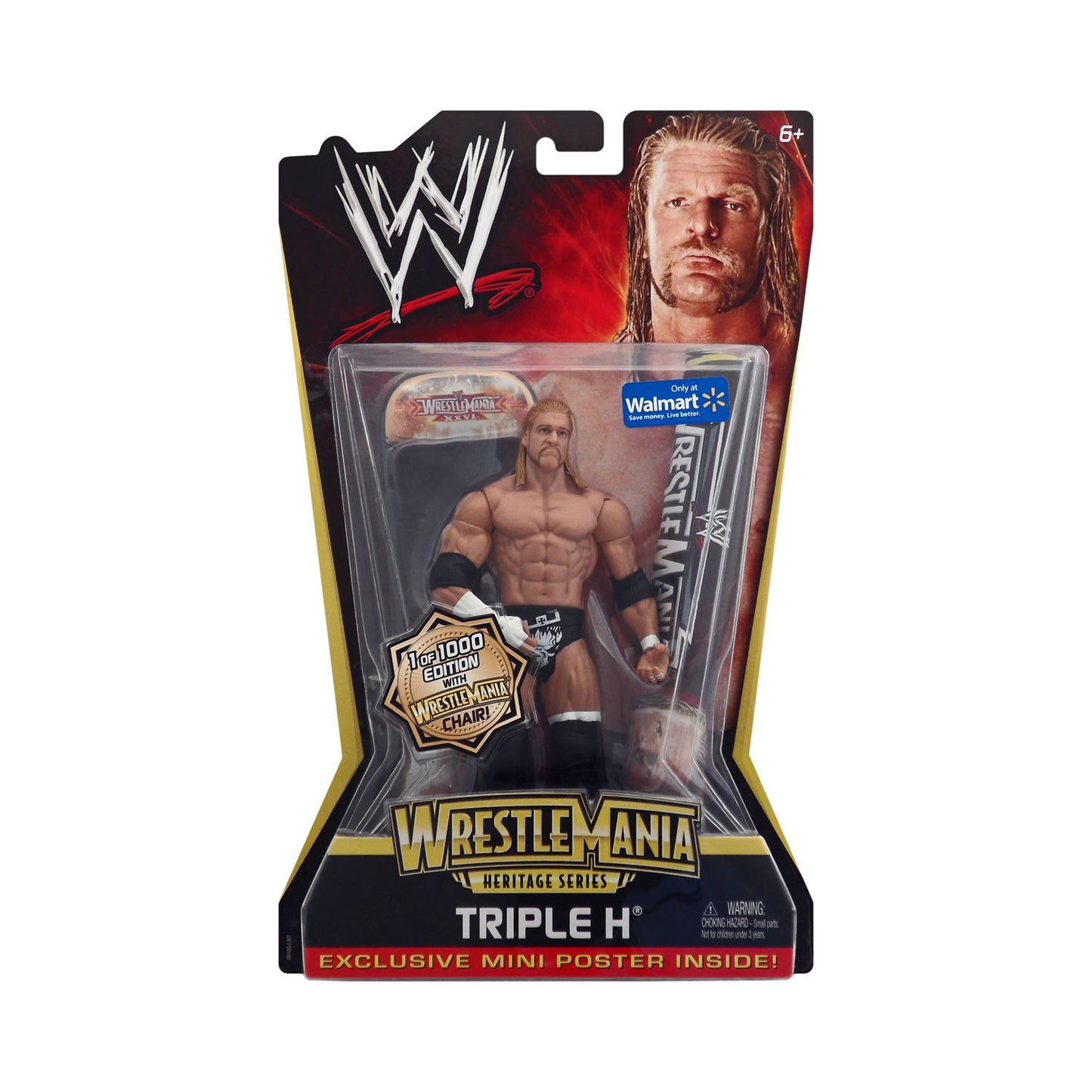 WWE WrestleMania Heritage Series Triple H with WrestleMania Chair Action Figure (1 of 1000)