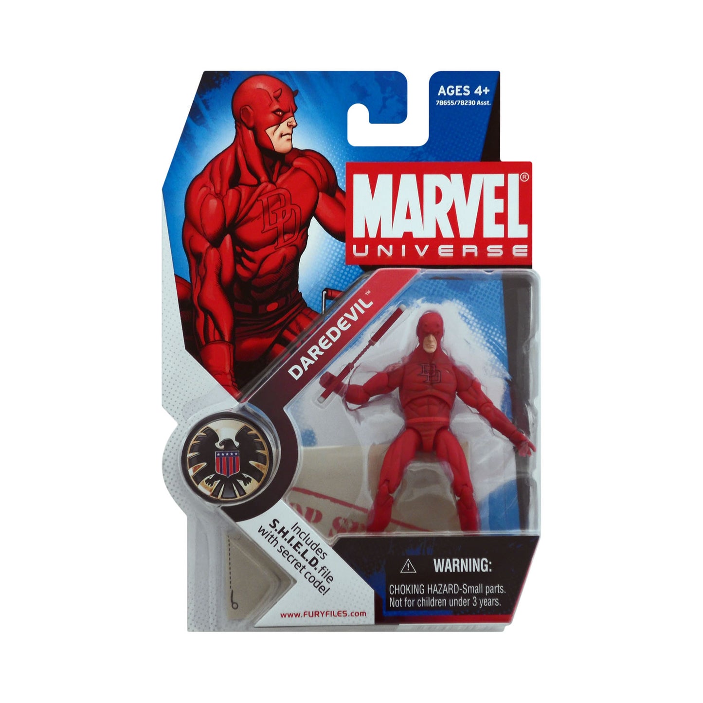 Marvel Universe Series 1 Figure 8 Daredevil (light red)